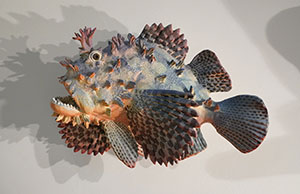 Image of Alan Bennett's ceramic sculpture Scorpion Fish.